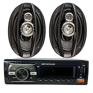 Infinity Tech  Combo Stereo 920 Bluetooth Usb Mp3 Fm + Juego De Parlantes 6