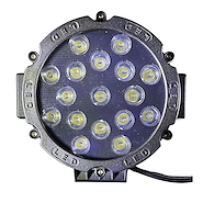 Infinity Tech Faro Led 17 Led Redondo 51 Watts Blanco 12V  24V  Negro