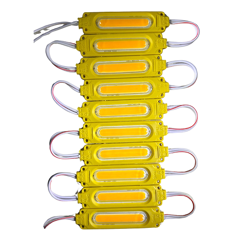 Infinity Tech Modulo Led x 10 und Chip Cob Piraña 12V Amarillo - $ 2.321