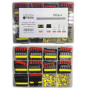 Infinity Tech Kit Terminales Set De Acoples 260 Piezas , Wiring