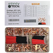 Infinity Tech Kit Terminales Cobre Set De 80 Piezas