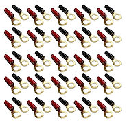 Infinity Tech Terminales Tipo O de cobra  8GA, 25 pares (50 Piezas)