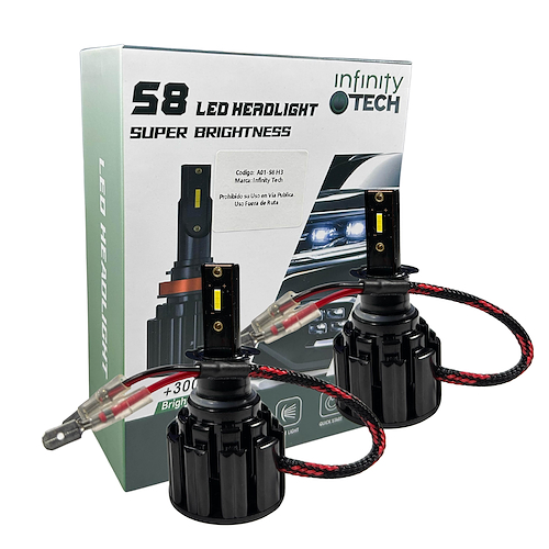 Infinity Tech Cree Led S8 IT Con Chip Csp 12V  Disipador Con Cooler - $ 15.262