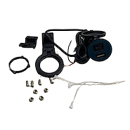 Infinity Tech Cargador Moto USB 12V a 5V Gps Celular Carga Rapida Con Tecla