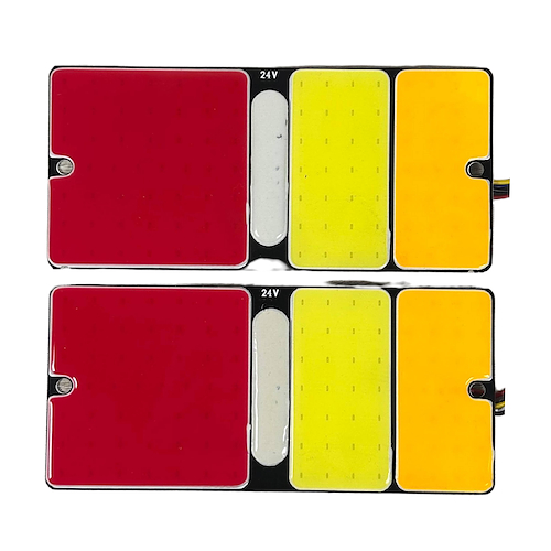 Infinity Tech Juego Faros Traseros Chico Ambar Rojo Blanco 24V ( Guiño , Stop , Posicion, Retro ) - $ 16.142