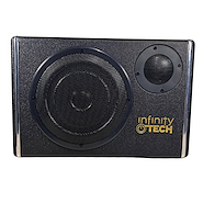 Infinity Tech Subwoofer Activo 8  Pulgadas Diseño Slim 120 Rms 600W, Amplificación Bajo Asiento