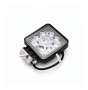 Infinity Tech Faro Led 9 Led Cuadrado  27 Watts Blanco 12V  24V Disip Chico