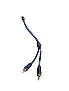 Infinity Tech Rca Cable Rca Y  2 Macho A 1 Hembra Ccs, 0.3M Pin Dorado