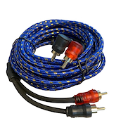 Infinity Tech Rca Cable Rca 2 Macho A 2 Tipo Macho, Od 6.0 Pin Oro, 5 Metros