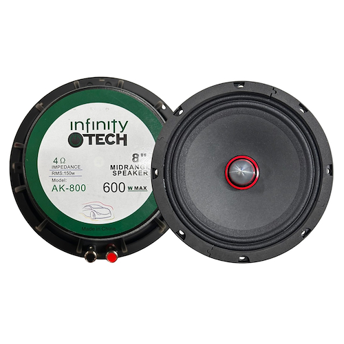 Infinity Tech Juego De Medios Parlante 8  Pulgadas - $ 75.764