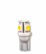 KOBO Blister X 2 Lampara Led Posicion T10 W5w  Smd Muelita  Blanco  24V 5 Led