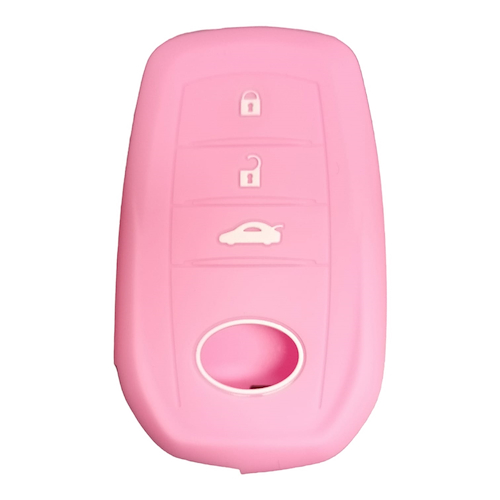 Kube Cubre Llave De Silicona Toyota 3 Botones  Hilux - Sw4 2016 Pink - $ 2.804