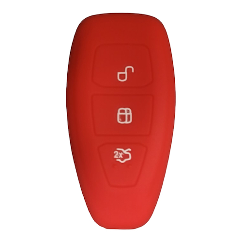 Kube Cubre Llave De Silicona Ford Kuga - Mondeo - Fiesta Ovalada Red - $ 2.804