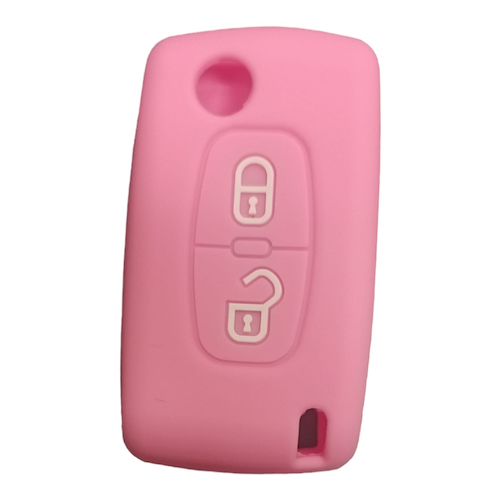 Kube Cubre Llave De Silicona Peugeot 2 Botones Navaja 207 Gti - 3008  Pink - $ 2.804