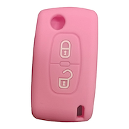 Kube Cubre Llave De Silicona Peugeot 2 Botones Navaja 207 Gti - 3008  Pink