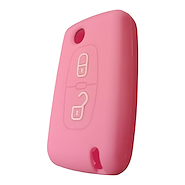 Kube Cubre Llave De Silicona Citroen 2 Botones Navaja C3 - C4 - Picasso - Berlingo Pink