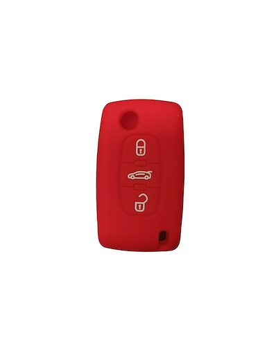Kube Cubre Llave De Silicona Citroen 3 Botones Navaja C4 - Picasso - Grand Picasso Red - $ 2.804