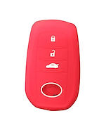 Kube Cubre Llave De Silicona Toyota 3 Botones  Hilux - Sw4 2016 Red
