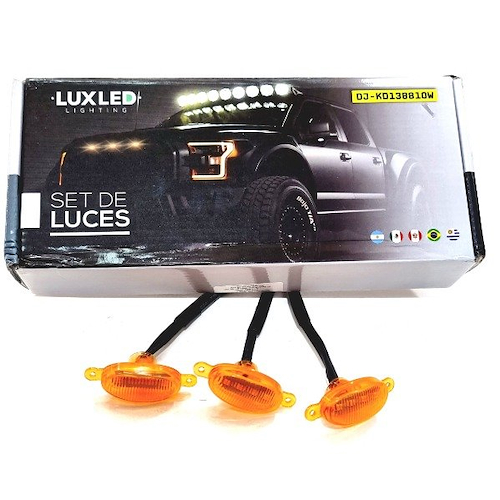 LUX LED Juego De Faros De Led X 3 De Señalización De Parrilla Estilo Raptor Ambar 12V - $ 40.922