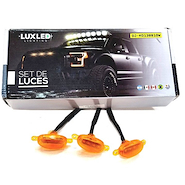LUX LED Juego De Faros De Led X 3 De Señalización De Parrilla Estilo Raptor Ambar 12V