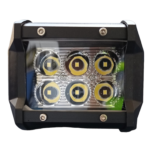 LUX LED Faro Led 6 Led Rectangular  Led 18 W Claro 6 Leds - $ 7.078