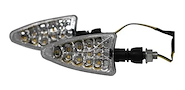 LUX LED Faro De Giro Universal Ambar 12V 5W 1500 Lux X Juego De 2 Unidades Moto