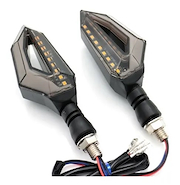 LUX LED Faro De Giro Universal Ambar 12V 5W 1500 Lux X Juego De 2 Unidades Moto