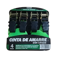 Oregon Amarre Juego De 4 Piezas De 5 Metros De Largo X 2.5Cm De Ancho 800