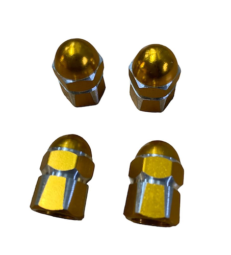 Oregon Juego De Tapitas Set X 4 Pcs Mushroom Doradas - $ 4.271