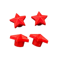 Oregon Juego De Tapitas SET X 4 PCS ESTRELLA ROJAS