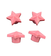 Oregon Juego De Tapitas SET X 4 PCS ESTRELLA ROSAS