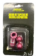 Oregon Juego De Tapitas Set X 4 Pcs Mushroom Rosas
