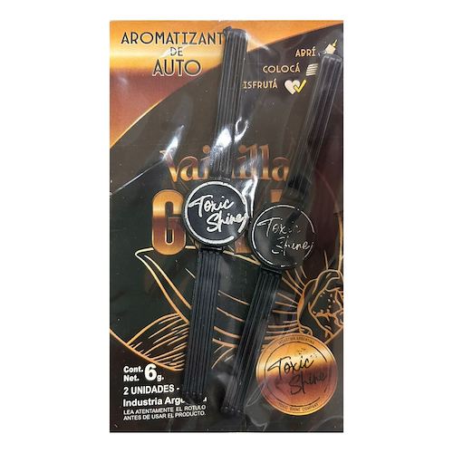 TOXIC SHINE AROMATIZANTE VAINILLA GOLD - $ 3.550