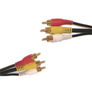 ARWEN C-36 VIDEO 8M CABLE 3RCA/3RCA GRUESO 8 MTS
