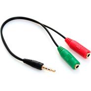 ARWEN RCF-008 CABLE ADAPTADOR 3.5 4P A 2 HEMBRA MICRO Y AURICULAR