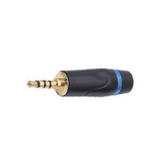ARWEN 354-AEN FICHA PLUG 3,5 4 POLOS METAL DE LUJO HASTA 6MM BLACK METAL