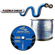 AUDIOPIPE CABLE-12 CABLE PARA PARLANTE 2 X 1.50 MM AZUL PLATA ( 12 GA )