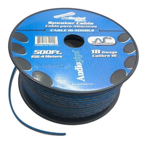 AUDIOPIPE CABLE-18 CABLE PARA PARLANTE 2 X 0.50 MM AZUL PLATA ( 18