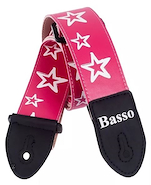 BASSO SF-71 Correa PINK ESTRELLAS ROSAS SINTETICO 5CM