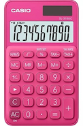 CASIO CE SL-310UC-BK Calc portatil, 10 d, disp ex gde, Calc Imp/ Tiempo /%Gcia,