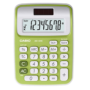 CASIO EC MS-6NC-GN Calc Escritorio, 8 dígitos, pila+solar, verde