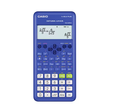 CASIO EC FX-82LAPLUS Calc Cient 252 fun, texto natural, español, negro
