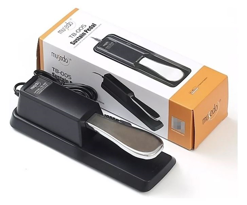 CHERUB TB005 PEDAL DE SUSTAIN MUSEDO TIPO PIANO-CAMBIO DE POLARIDAD