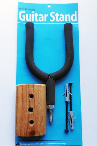 CHROMOS SG-14 GANCHO PARED CON TACO DE MADERA P/ GUITARRA