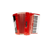 CORELLI JH2011 RD Acordeon | a Piano | 34 teclas | 60 Bajos | Con Correa |  Fu