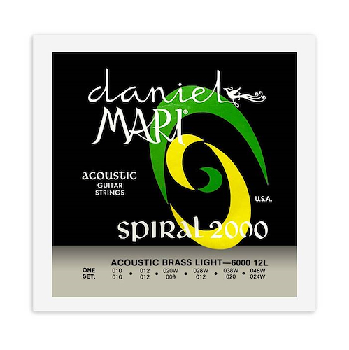 DAMARI M600012L Enc.p/acustica SPIRAL 2000 Bronze 12 CUERDAS. 009 050