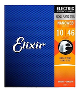 ELIXIR 12052 Electric Nickel Plated Steel con recubrimiento NANOWEB .