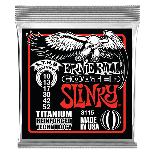 ERNIE BALL EB-3115 ENCORDADO SLINKY RPS COATED TITANIUM 10-52