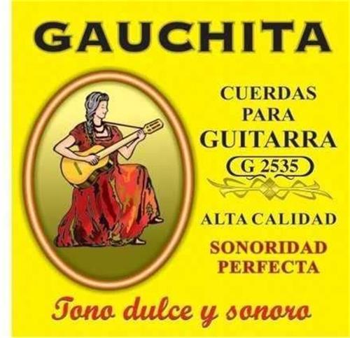 GAUCHITA G2535 ENCORDADO CLASICA TENSION MEDIA ENT. DORADO ( martin blust )