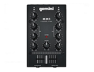 GEMINI MM1 Mixer DJ ultracompacto, 2 canales, 2x RCA in/out y un crossf